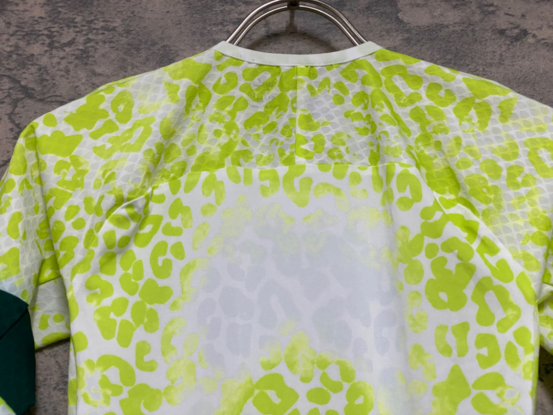 KG340 ラファ Rapha AMANI MEN'S PRO TEAM AERO JERSEY 半袖 サイクルジャージ 白 緑 S