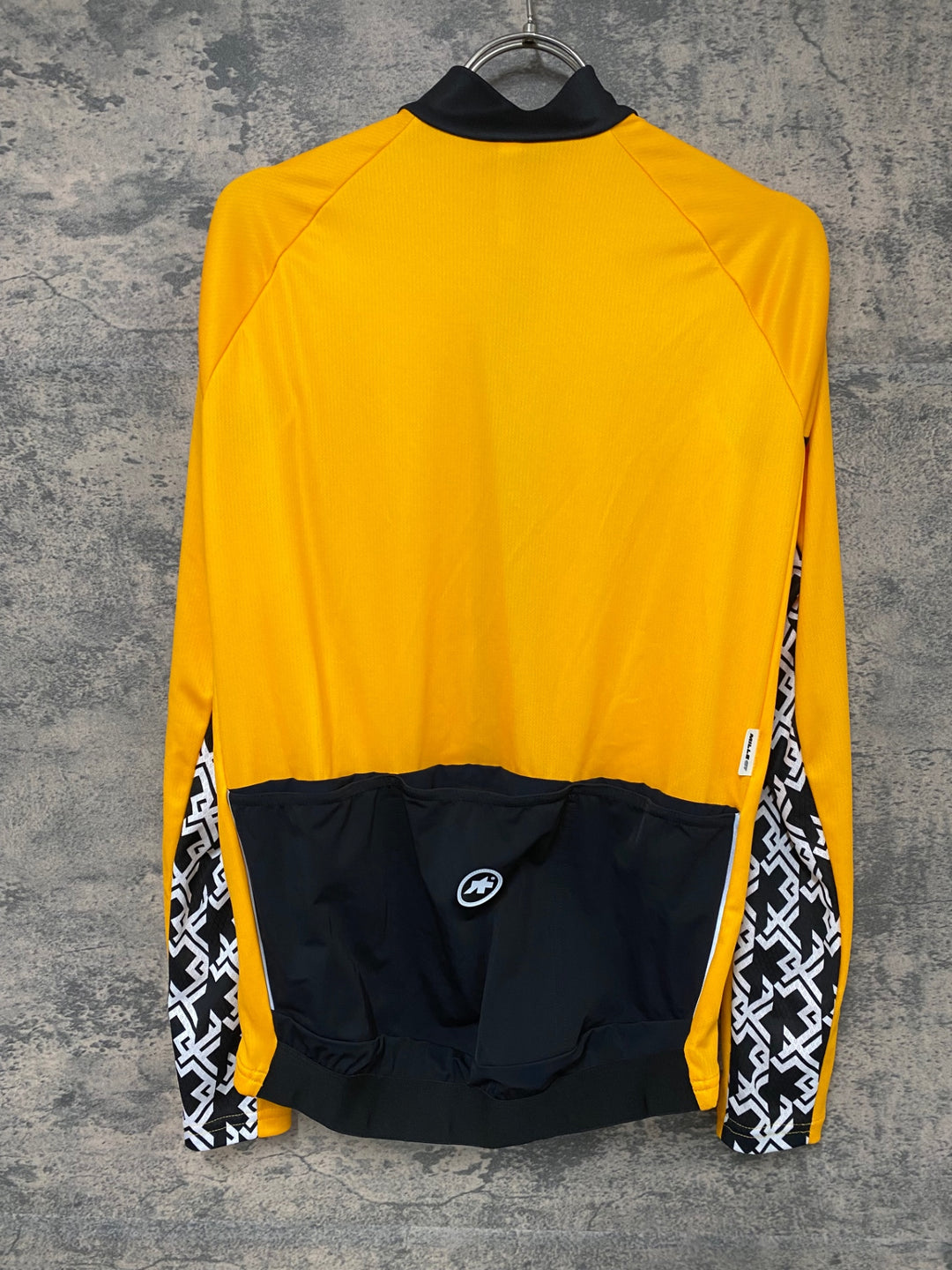 JE640 アソス ASSOS MILLE GT SUMMER LONG SLEEVE JERSEY 長袖 サイクルジャージ 黄 S