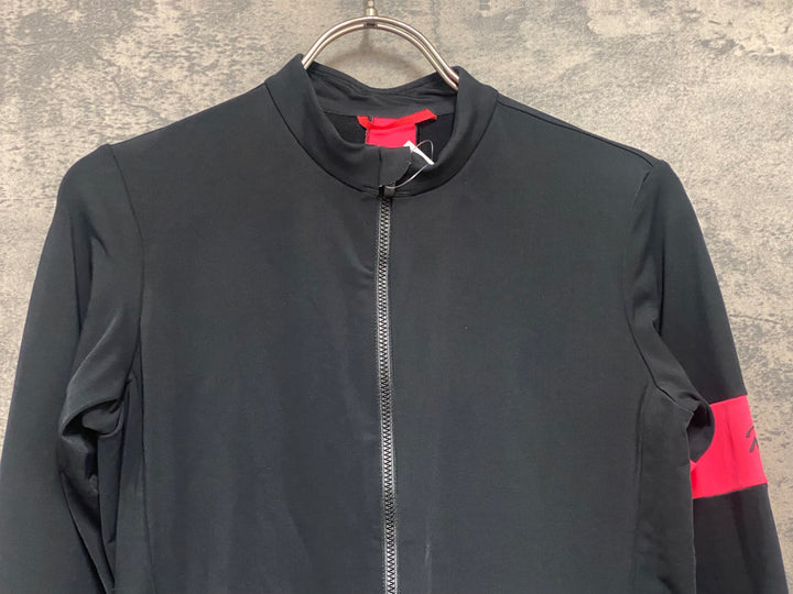 JX001 ラファ Rapha SOUPLESSE THERMAL JERSEY 長袖 サイクルジャージ 黒 M レディース