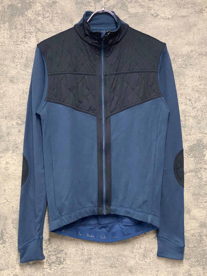 JG357 イザドア Isadore 長袖 サイクルジャージ 紺 S 裏起毛