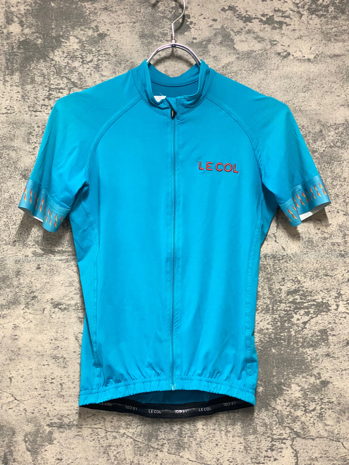 KI530 ルコル LE COL 半袖 サイクルジャージ 水色 XS