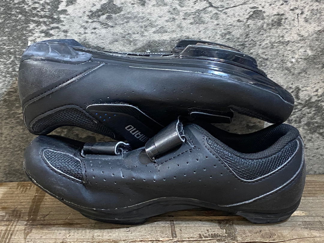 KG376 シマノ SHIMANO RP1 SH-RP100-S L ビンディングシューズ 黒 3穴 EU36 ※ペン字あり