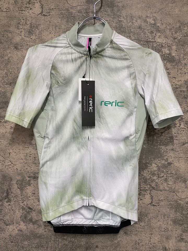 JV983 レリック reric Fuzzy Womens Standerd Jersey 半袖サイクルジャージ レディース M 白