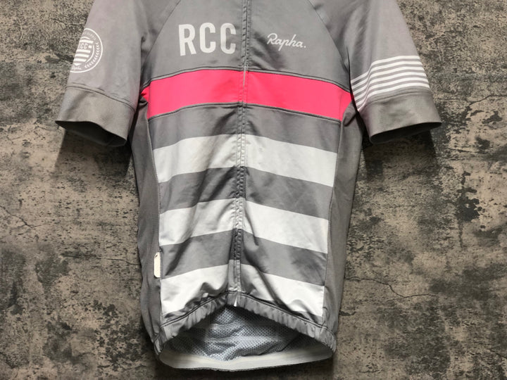JZ496 ラファ RAPHA PRO TEAM JERSEY 半袖 サイクルジャージ S RCC グレー