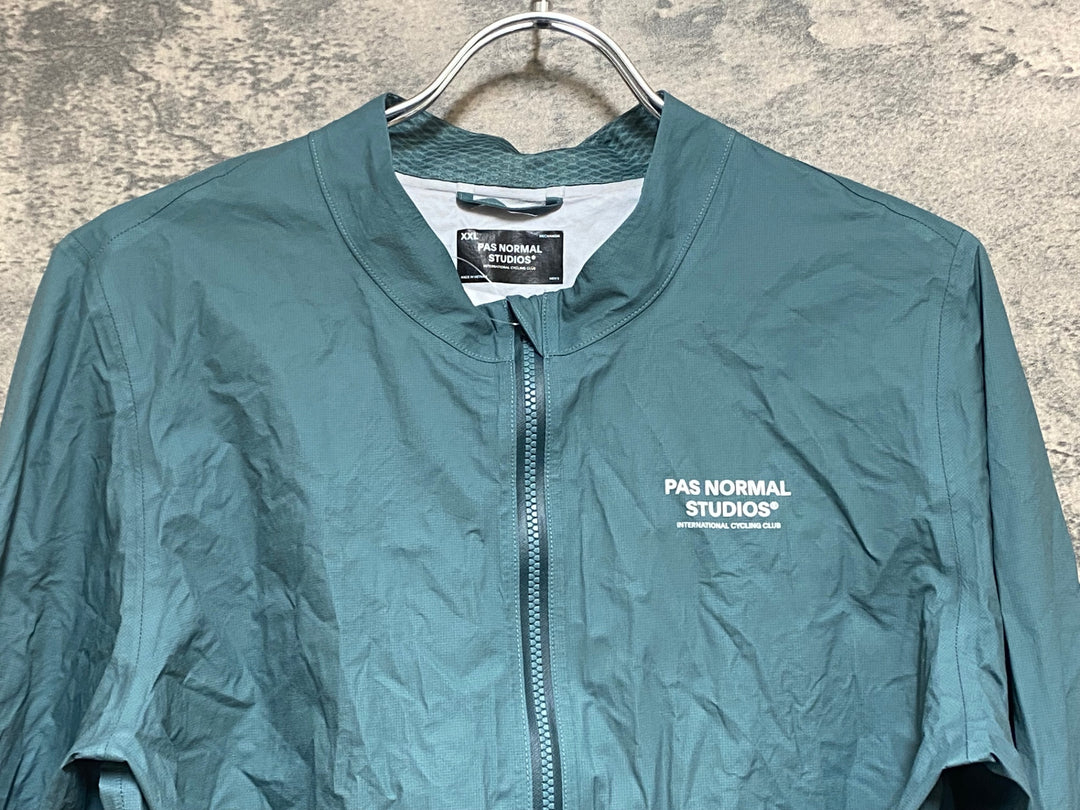 KQ975 パスノーマルスタジオ PAS NORMAL STUDIOS PERTEX RAIN JACKET 長袖 レインジャケット ミントグリーン XXL