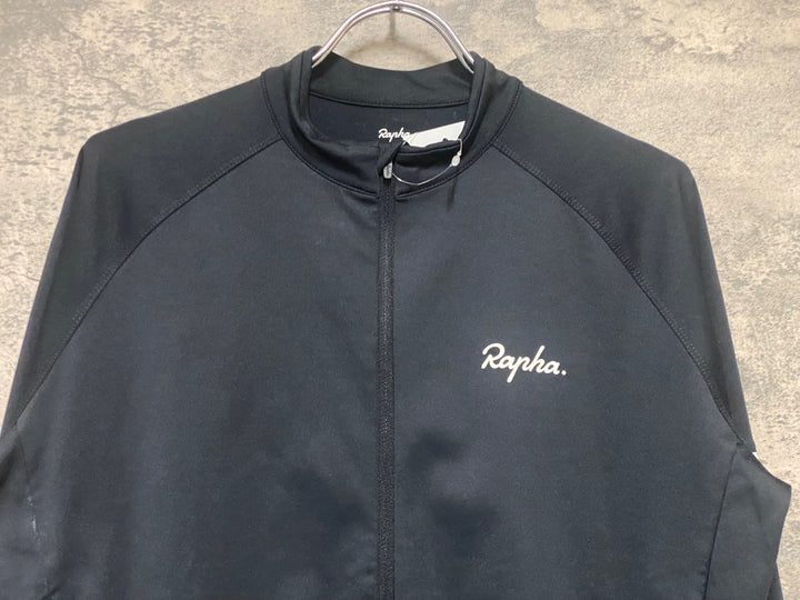 KC156 ラファ Rapha CORE LONG SLEEVE JERSEY 長袖 サイクルジャージ 黒 L