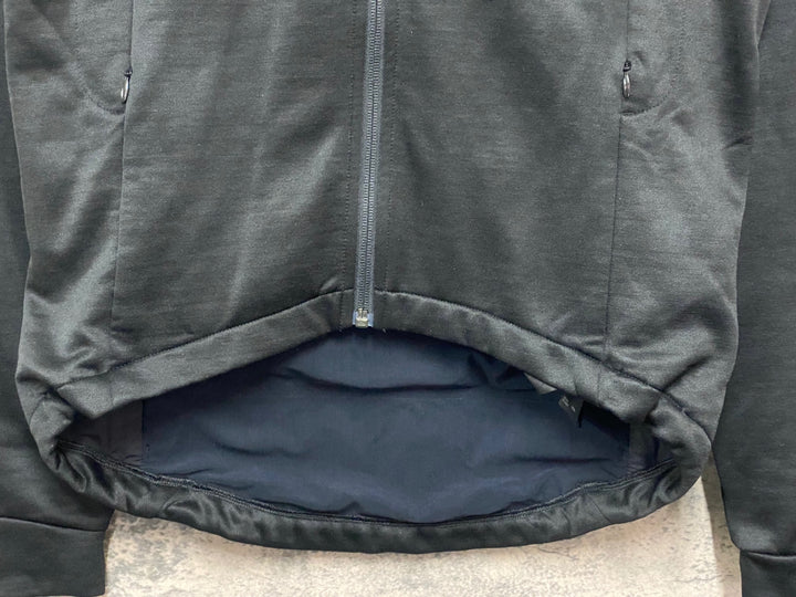 KQ588 ラファ Rapha WINTER JERSEY 長袖 サイクルジャージ 黒 M 裏起毛