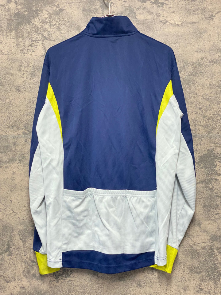 KH249 ルコックスポルティフ le coq sportif 長袖 サイクルジャージ 紺 L ハーフジッパー