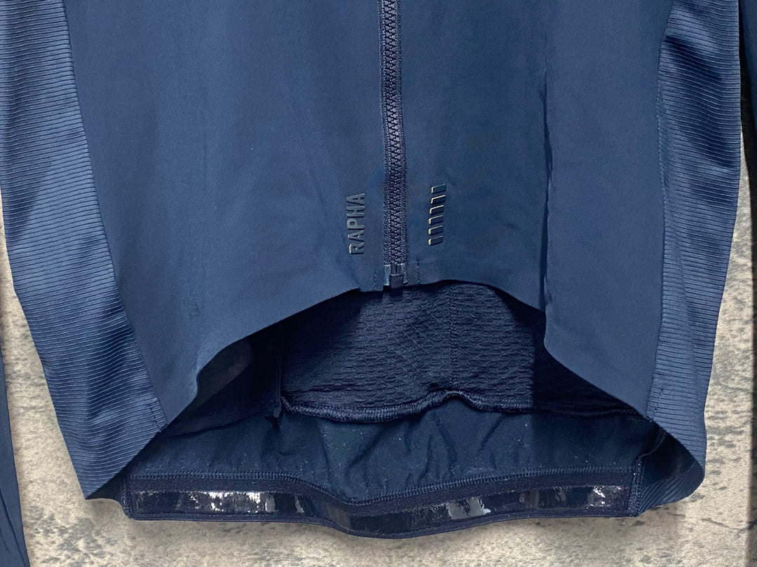 JU974 ラファ Rapha PRO TEAM LONG SLEEVE THERMAL JERSEY 長袖 サイクルジャージ 濃紺 M 裏起毛