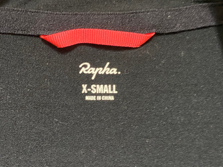 JS158 ラファ Rapha WOMEN'S BREVET LONG SLEEVE WINDBLOCK JERSEY 長袖 サイクルジャージ 黒 XS レディース ※背面小穴