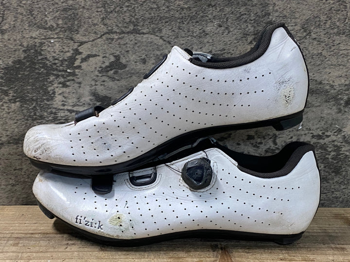 JV163 フィジーク fizik TEMPO OVERCURVE SHOES 3穴 ビンディングシューズ 白 EU43 ※スレ大