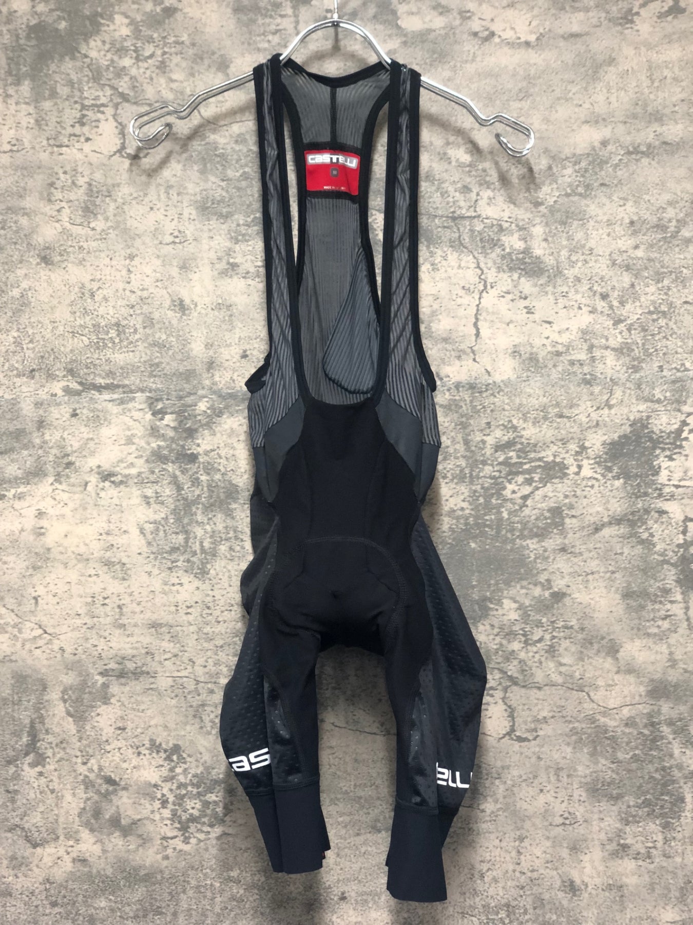 JT284 カステリ CASTELLI ロッソコルサ ROSSO CORSA ビブショーツ 黒 M
