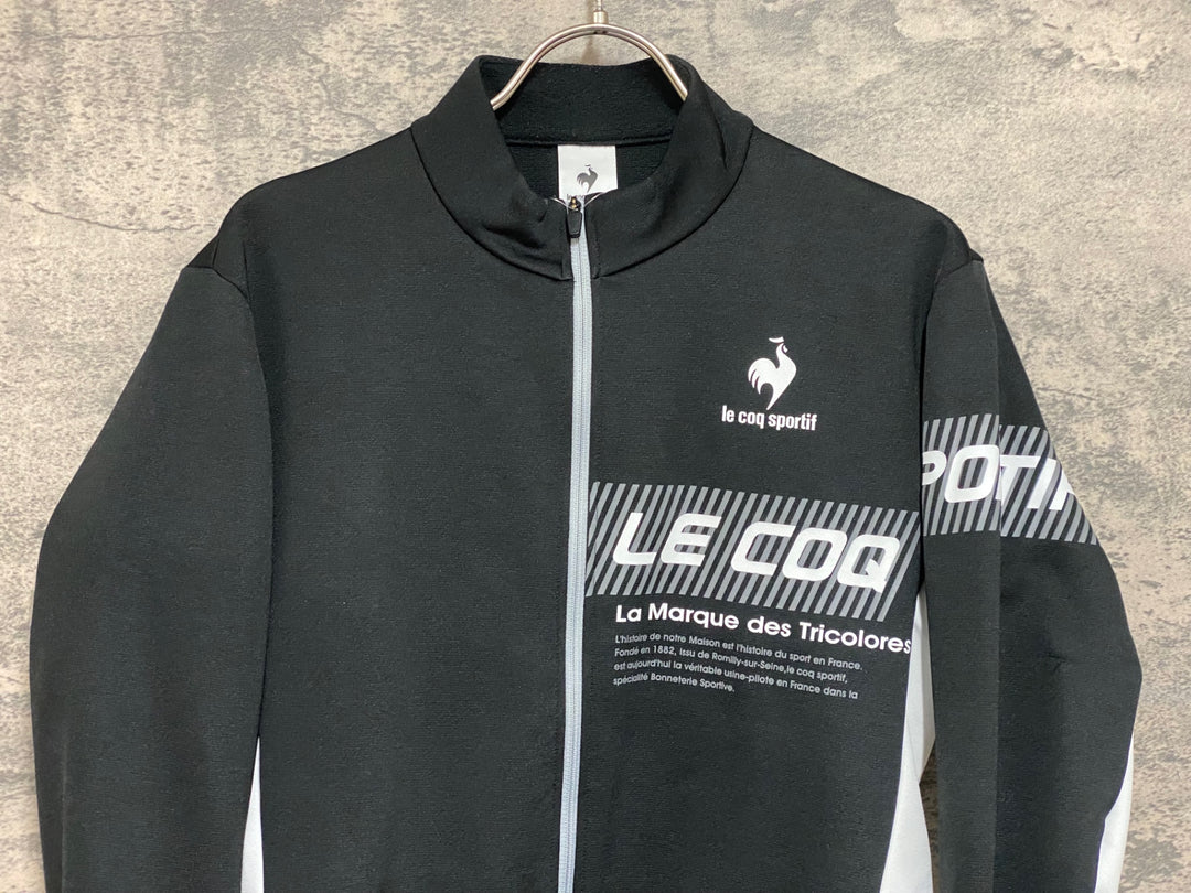 JP146 ルコックスポルティフ le coq sportif 長袖 サイクルジャージ 黒 M