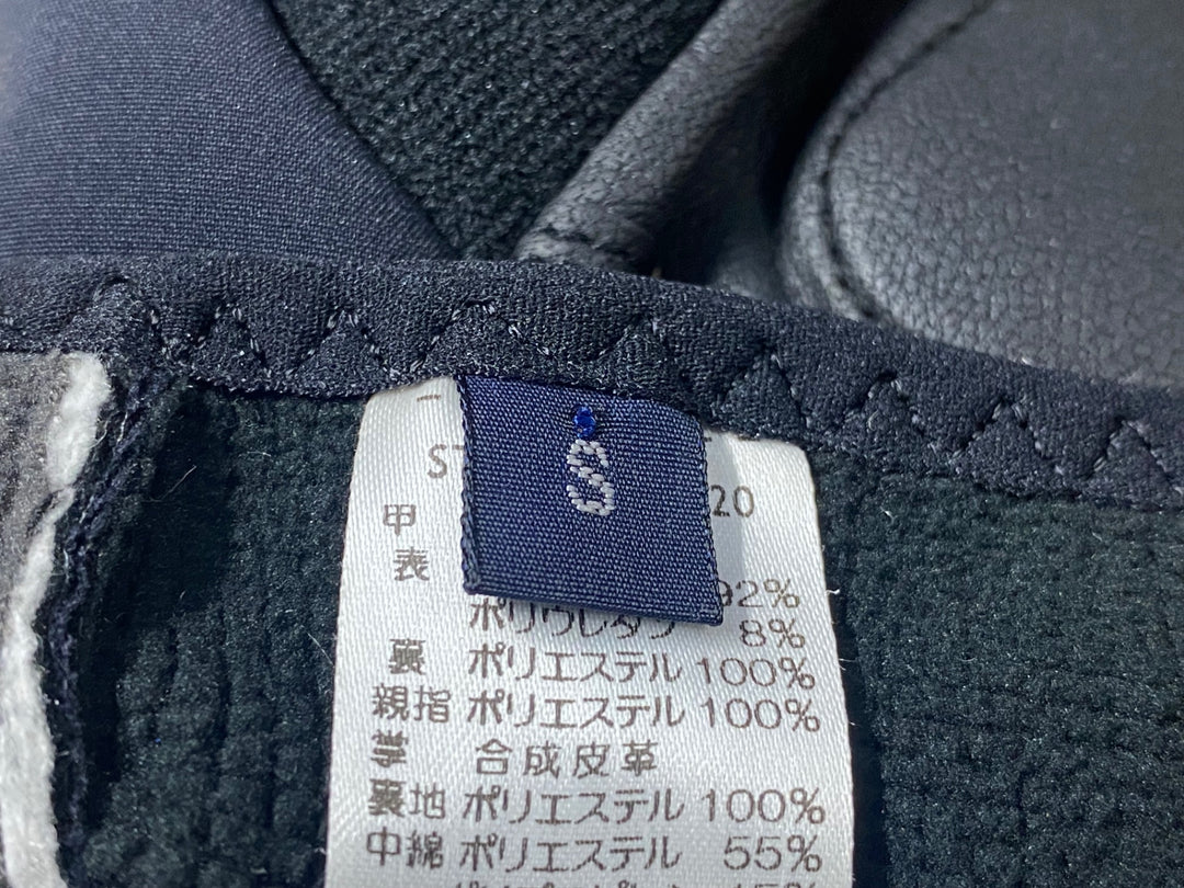 KD478 モンベル mont-bell 長指 グローブ 黒 S 裏起毛 GORE WINDSTOPPER