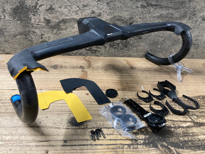 KH636 シマノ SHIMANO PRO VIBE EVO カーボンドロップハンドル ブラケットC-C420mm 105mm サイコンマウント付属
