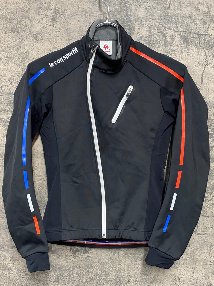 JR080 ルコックスポルティフ le coq sportif 長袖 サイクルジャケット 黒 S 裏起毛