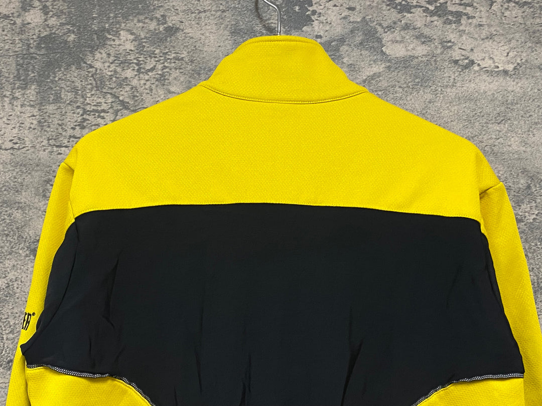 JZ004 ゴアバイクウェア GORE BIKE WEAR 長袖 サイクルジャケット 黃 M 裏起毛 WINDSTOPPER