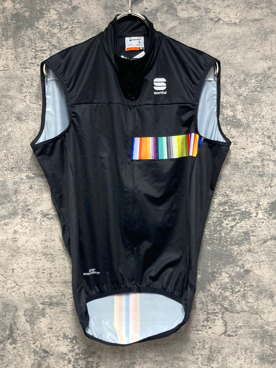 KJ853 スポーツフル sportful ジレ サイクルベスト 黒 L