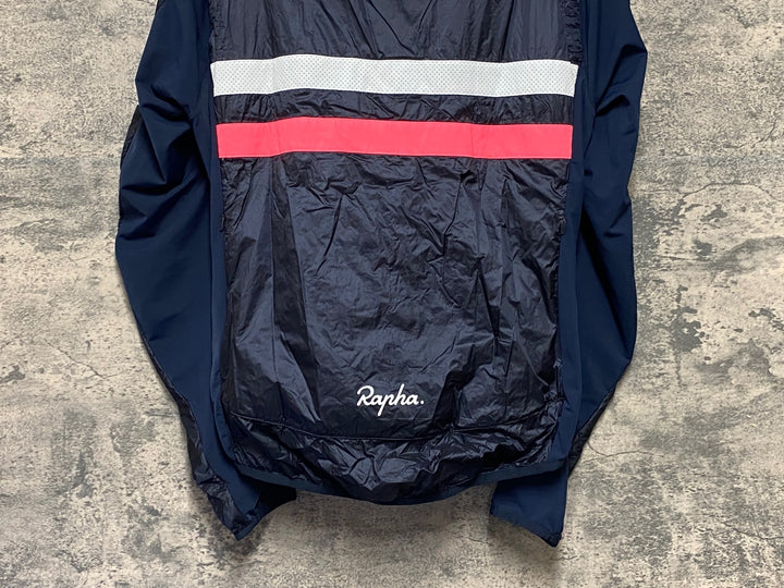 KN770 ラファ Rapha BREVET INSULATED JACKET サイクルジャケット 紺 M