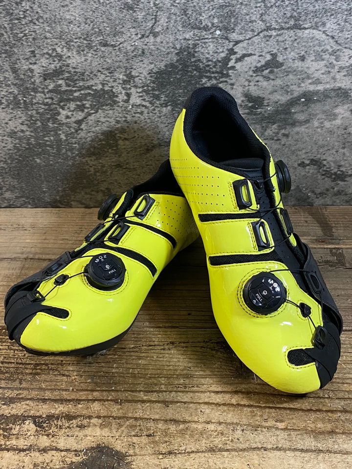 KG615 リンタマン Lintaman アジャストロード ADJUST Road Comp ビンディングシューズ SPD-SL 黄黒 EU41