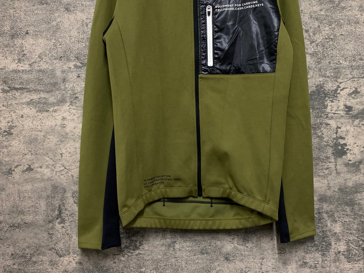 JV410 ルコックスポルティフ le coq sportif 長袖 サイクルジャージ オリーブ M