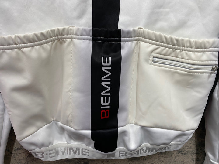KF698 ビエンメ BIEMME 長袖 サイクルジャケット 白 S 裏起毛