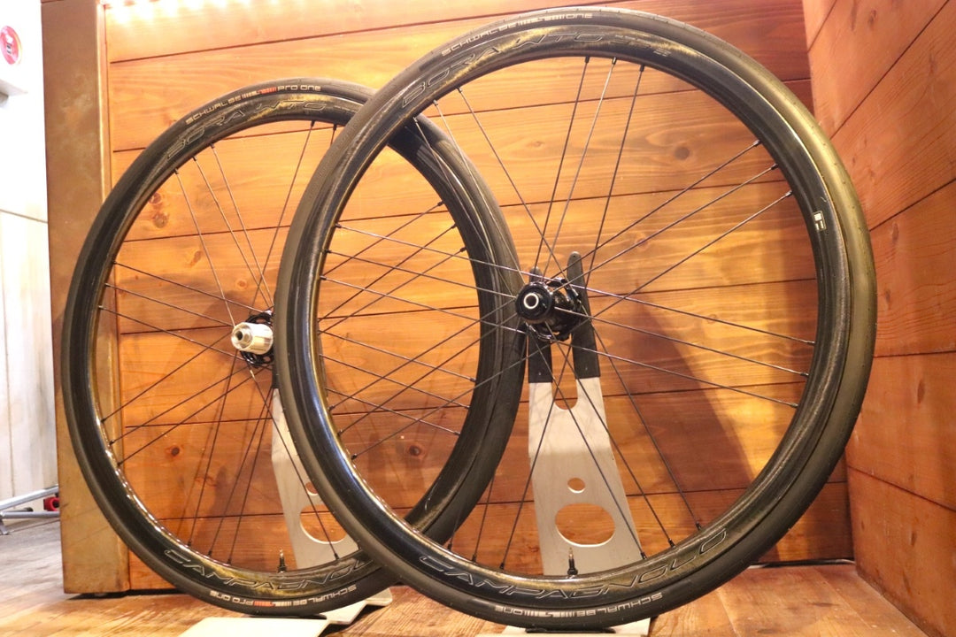 カンパニョーロ CAMPAGNOLO ボーラ BORA WTO 33 DB カーボン チューブレス ディスクブレーキ ホイールセット シマノ12/11S ワイドリム 19C 【東京南麻布店】