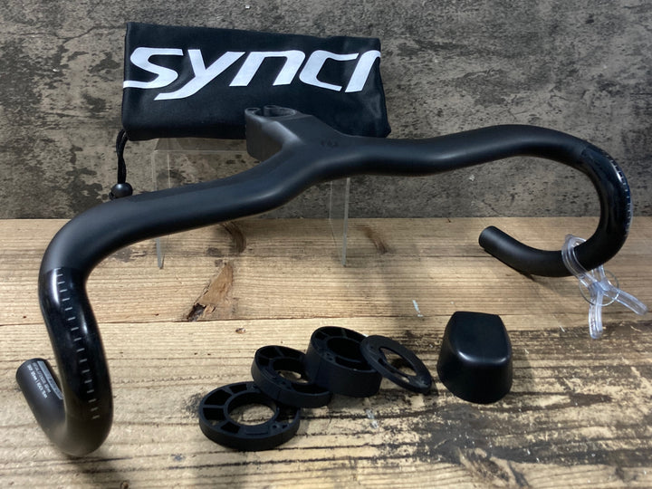 KO711 シンクロス SYNCROS CRESTON IC SL 420MM カーボン ドロップハンドル 一体型 C-C420mm 100mm ※凹みのためジャンク