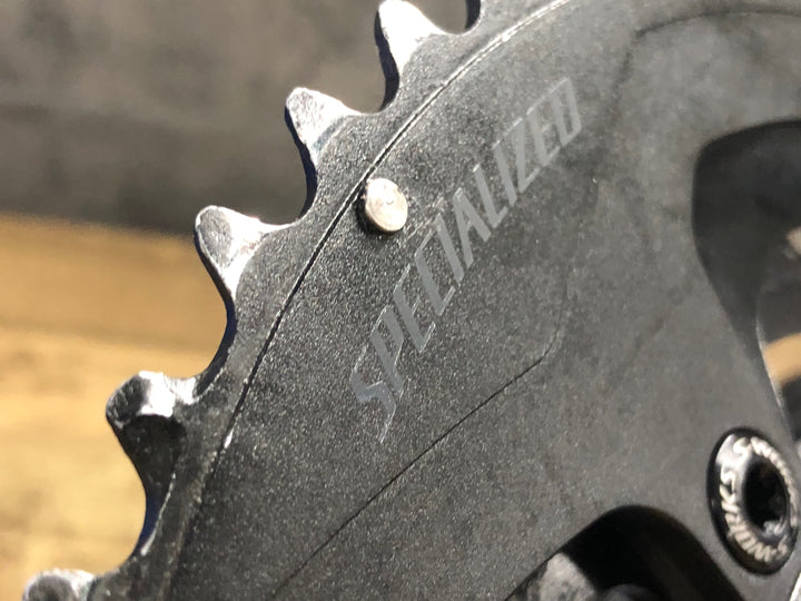 JY708 スペシャライズド SPECIALIZED S-WORKS POWER CRANK 170mm 52/36T パワーメータークランクセット 両足計測 ※ベアリングスペーサー欠品