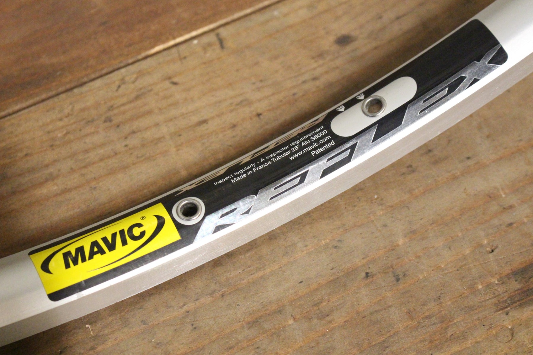 MAVIC RELEX シルバーリム 2本セット チュウブラー36H マヴィック MAVIC リフレックス REFLEX アルミ チューブラー リム 2本