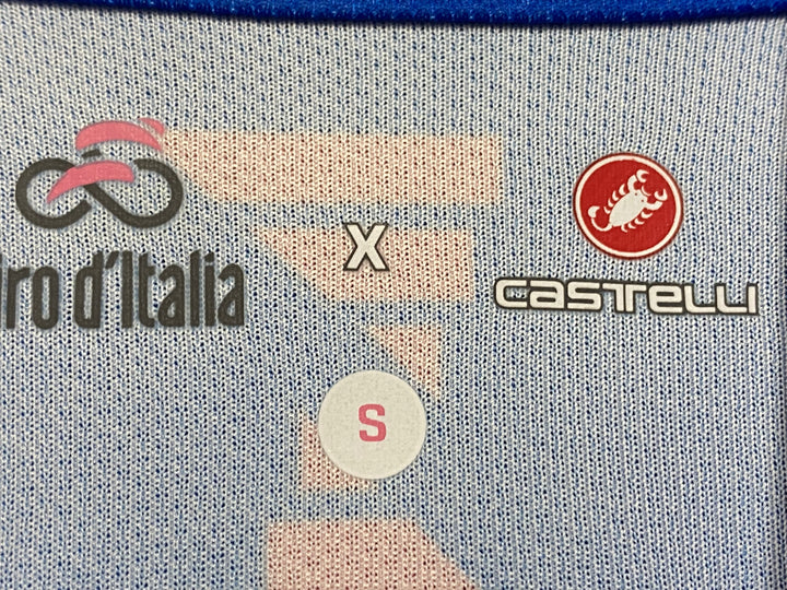 JV455 カステリ CASTELLI 半袖 サイクルジャージ 青 S Giro d'Italia
