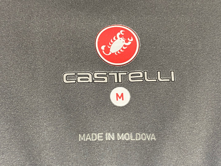 JM827 カステリ CASTELLI ロッソコルサ ROSSO CORSA 半袖 サイクルジャージ グレー M GORE WINDSTOPPER