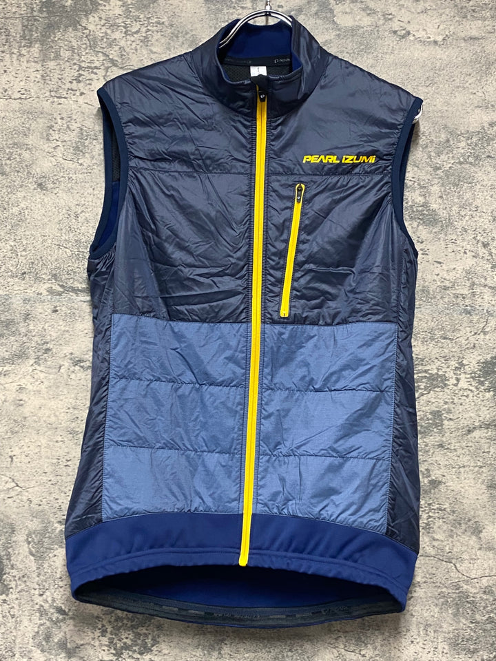 KI472 パールイズミ PEARL iZUMi ダウン サイクルベスト ジレ 裏起毛 M 紺