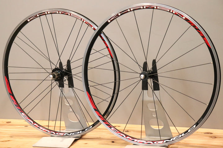 カンパニョーロ CAMPAGNOLO カムシン KHAMSIN アルミ クリンチャー ホイールセット カンパ11S/12S ナローリム 15C 【仙台店】