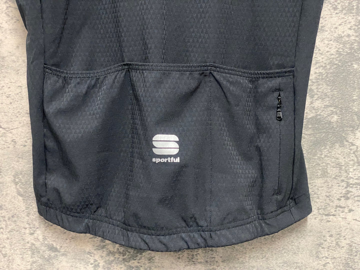 JV336 スポーツフル sportful 半袖 サイクルジャージ 黒グレー M