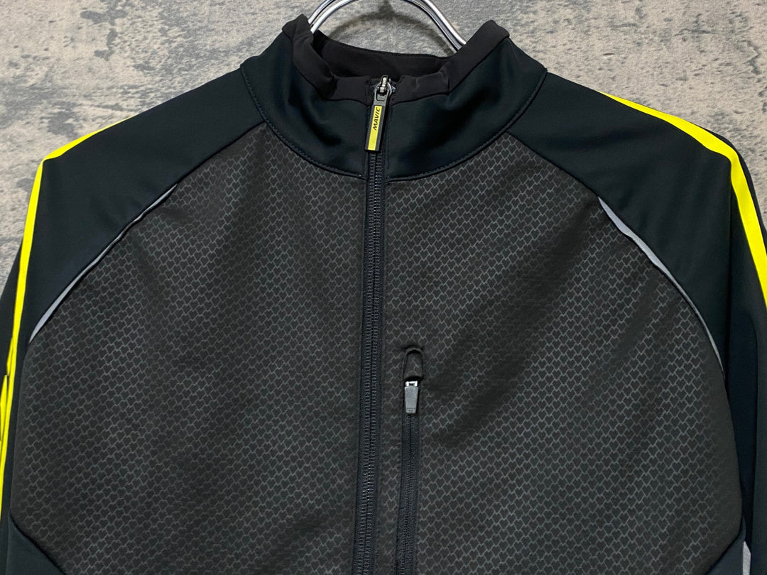 KH356 マヴィック MAVIC COSMIC PRO JACKET 長袖 サイクルジャケット 白/黒 M