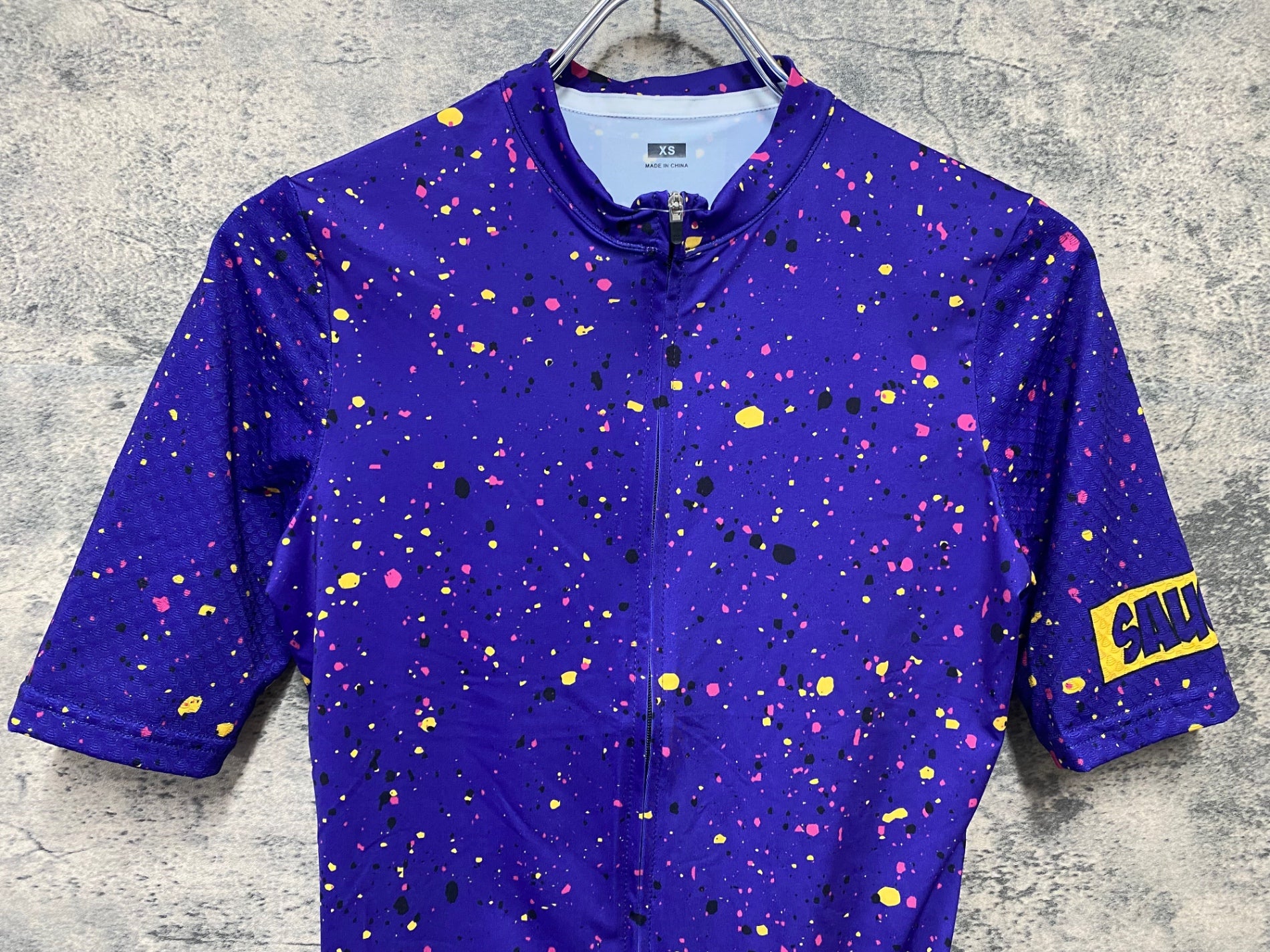 JO265 ソースサイクル SAUCE CYCLE 半袖 サイクルジャージ 紫 XS