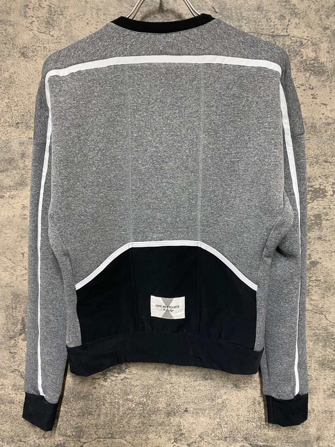 JV360 カフェドシクリステ Cafe du Cycliste SYLVIE WOMEN 長袖サイクルジャージ 黒グレー M