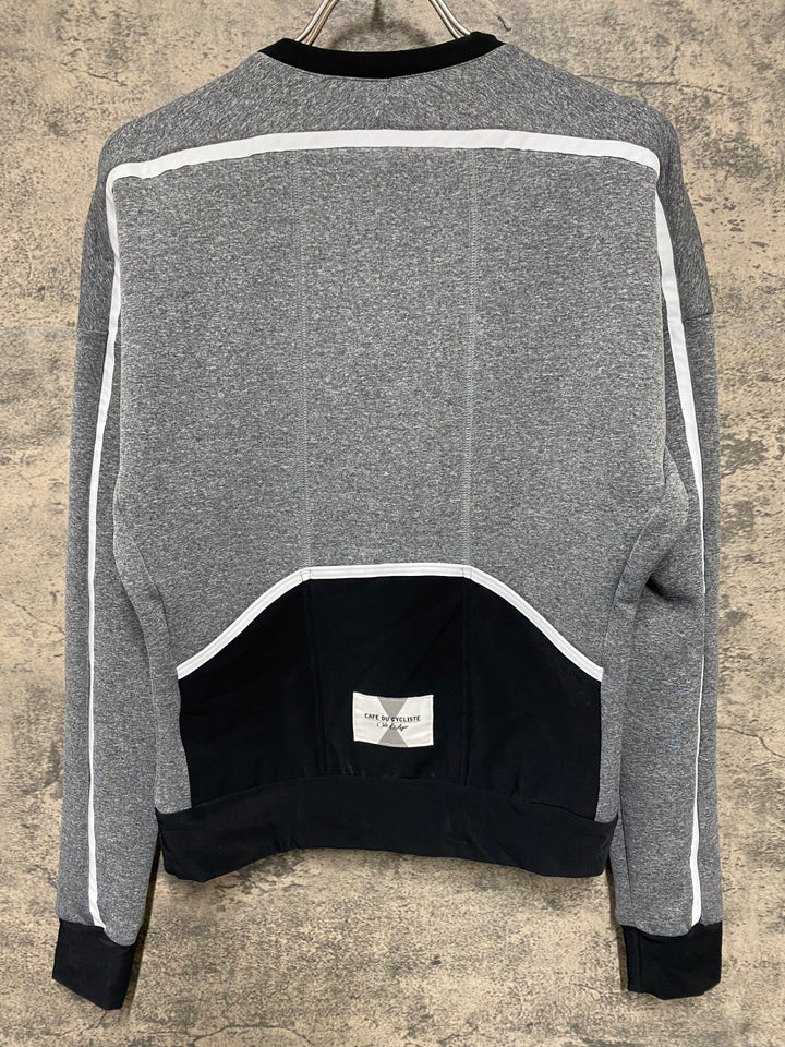 JV360 カフェドシクリステ Cafe du Cycliste SYLVIE WOMEN 長袖サイクルジャージ 黒グレー M