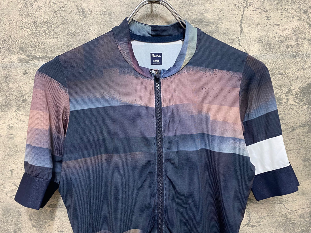 JZ464 ラファ RAPHA PT TRAINING JERSEY 半袖サイクルジャージ 紺 S
