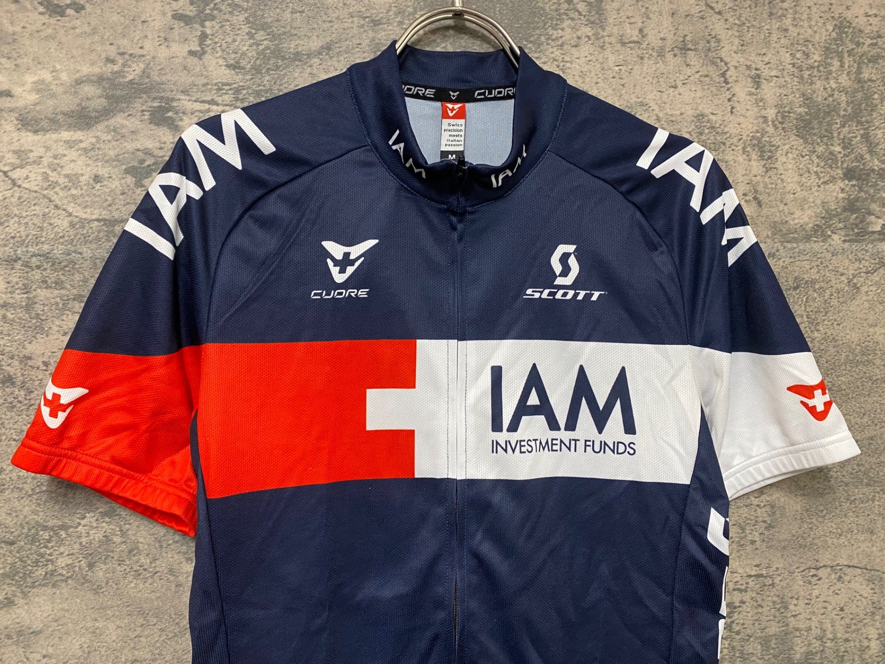 JV208 CUORE 半袖 サイクルジャージ グレー M SCOTT IAM INVESTMENT