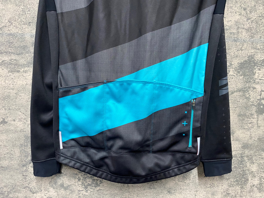 JJ688 dhb 長袖サイクルジャージ 14 裏起毛 黒緑