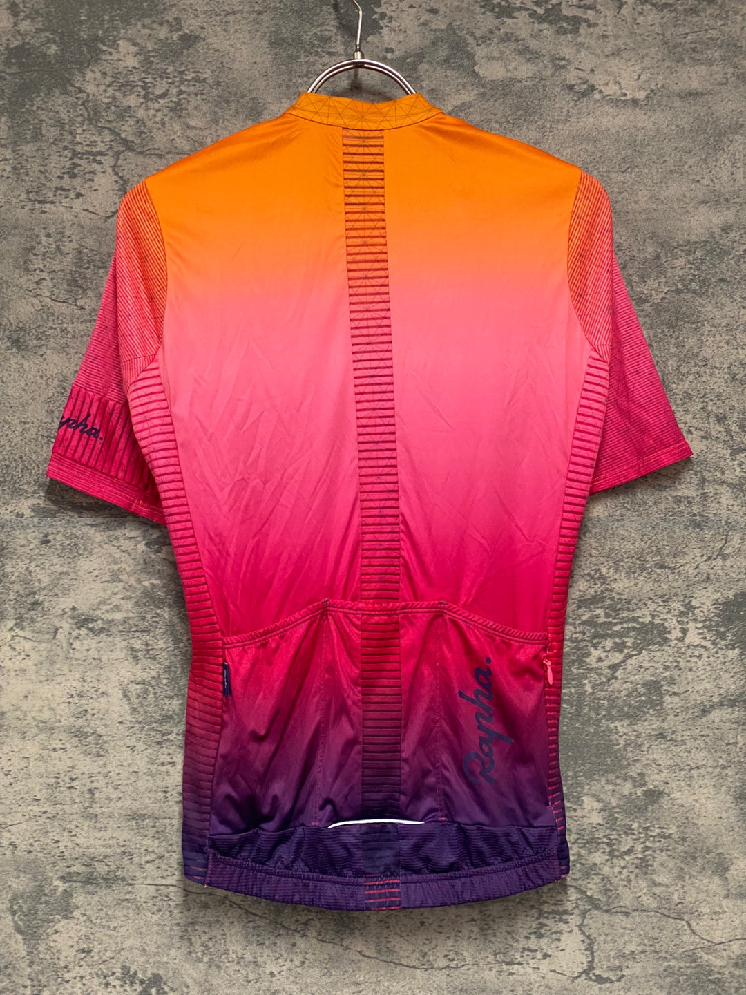 JX638 ラファ Rapha ODE TO THE SUN SOUPLESSE FLYWEIGHT JERSEY 半袖 サイクルジャージ オレンジ パープル レディース S