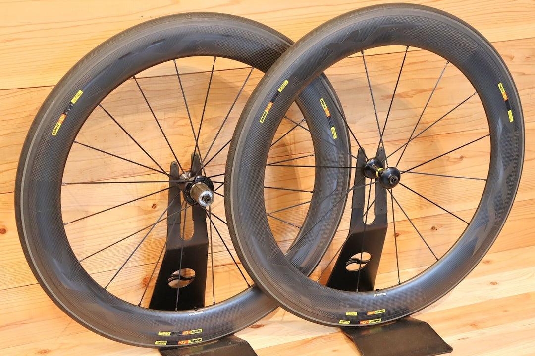 マヴィック MAVIC CXR ULTIMATE 60T カーボン チューブラー ホイールセット シマノ12S/11S 27mm 【千葉店】