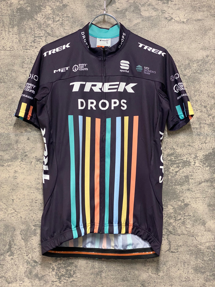 JM492 スポーツフル sportful 半袖 サイクルジャージ 黒 L TREK DROPS