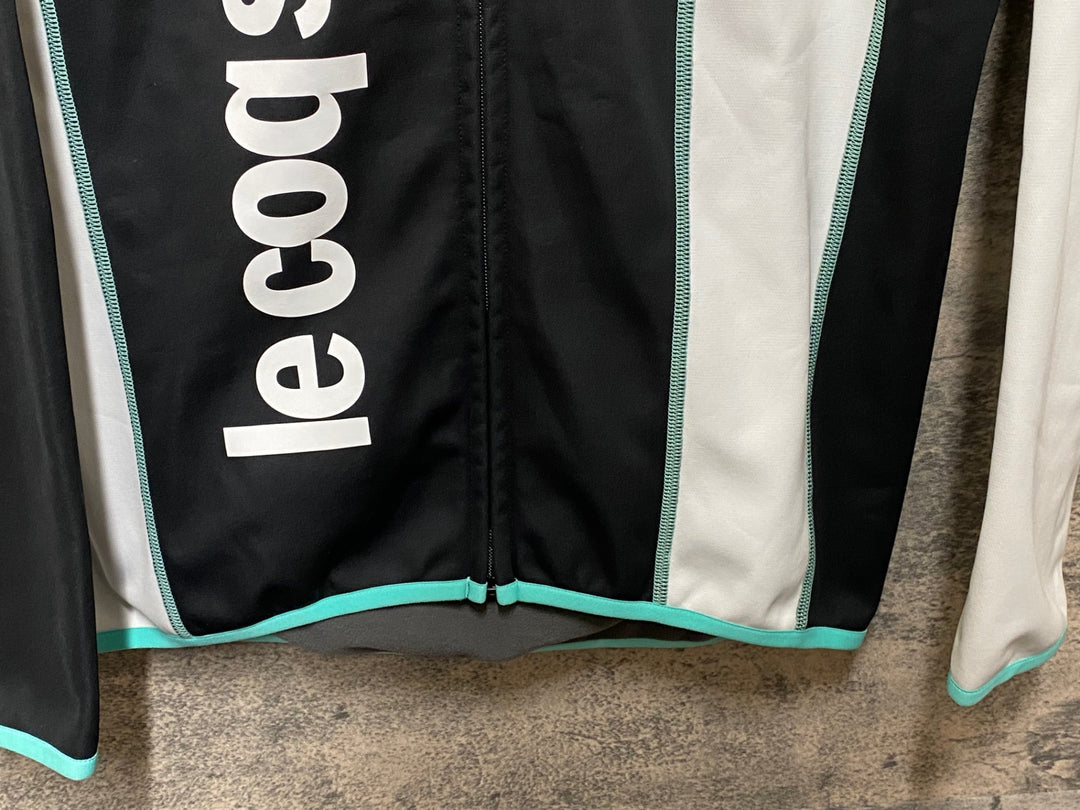 JP522 ルコックスポルティフ le coq sportif 長袖 サイクルジャケット L 黒 裏起毛 ※ほつれあり