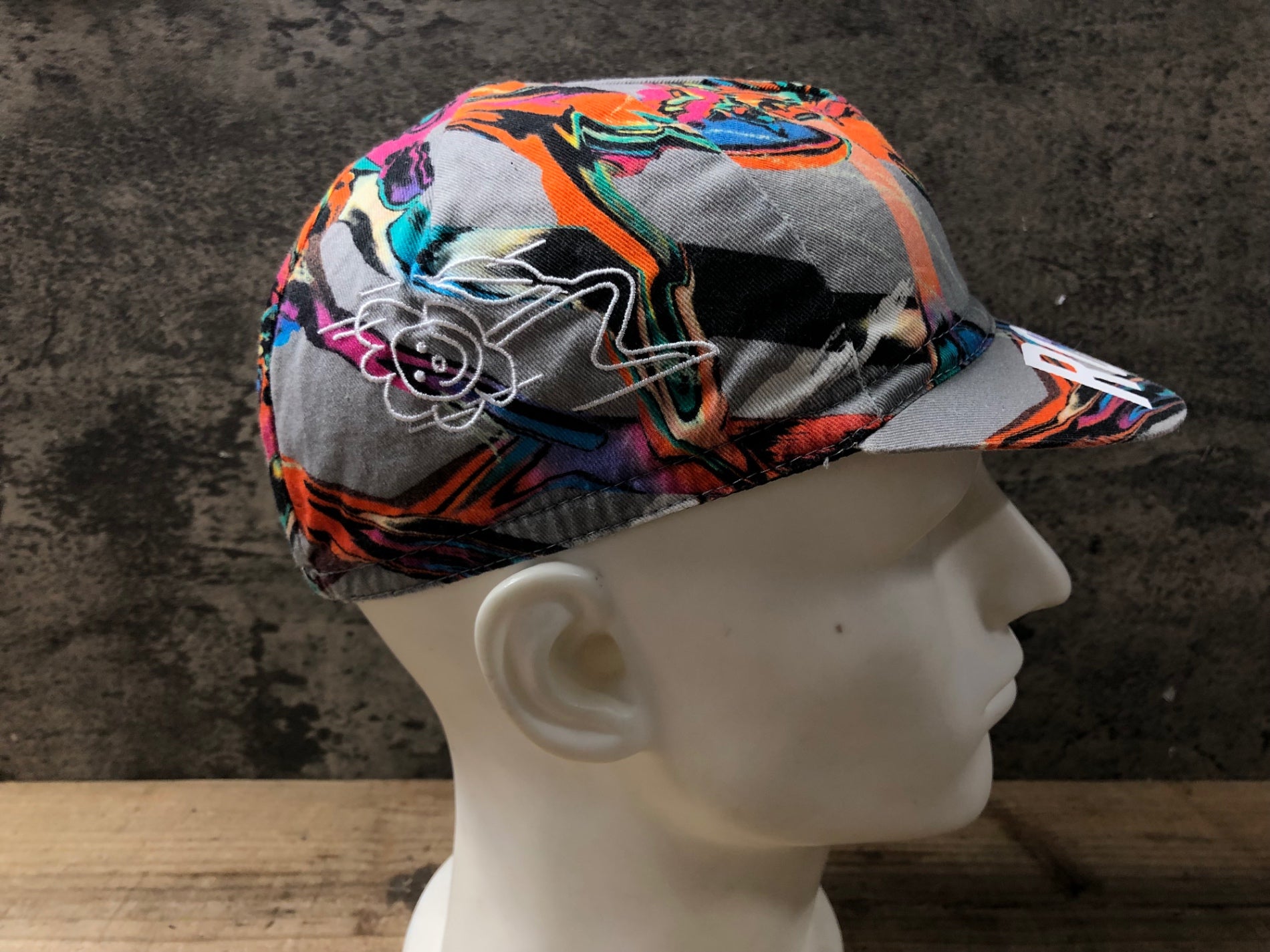 KA303 ラファ Rapha COTTON CAP サイクルキャップ グレー 総柄 ワン