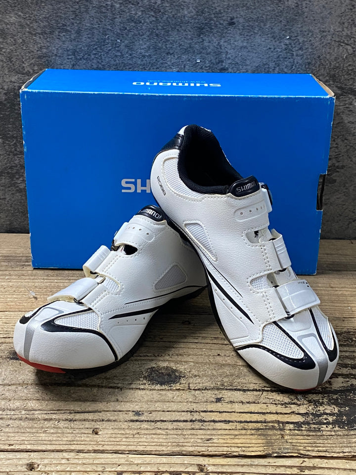 KO710 シマノ SHIMANO SH-R088WE ビンディングシューズ 白 EU40 3穴