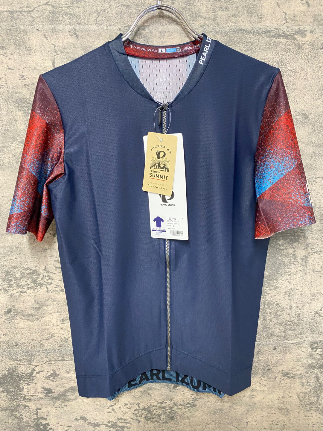 KE144 パールイズミ PEARL iZUMi プレミアムサミット 半袖 サイクルジャージ 黒 L
