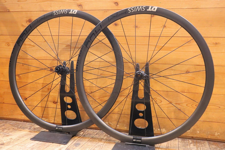 DT SWISS PRC 1400 SPLINE DB 35 カーボン チューブレスレディ ホイールセット シマノ12/11S ワイドリム 18C 【芦屋店】